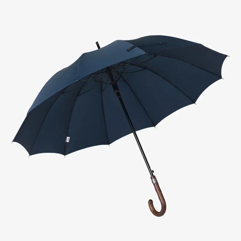Golf Umbrella Large - 大型傘 メンズ 12K 高級パラソル傘 防風 木製ロングハンドル