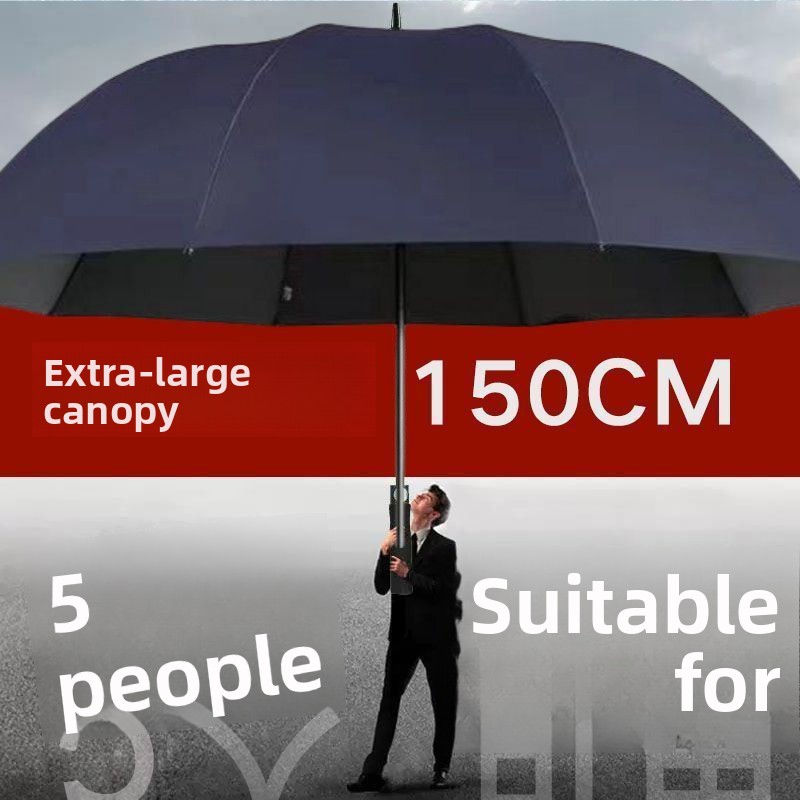 Golf Umbrella Large - 特大50cm傘 UVカット ブラックグルー日よけ傘 厚手0本骨 折りたたみ式 家庭用