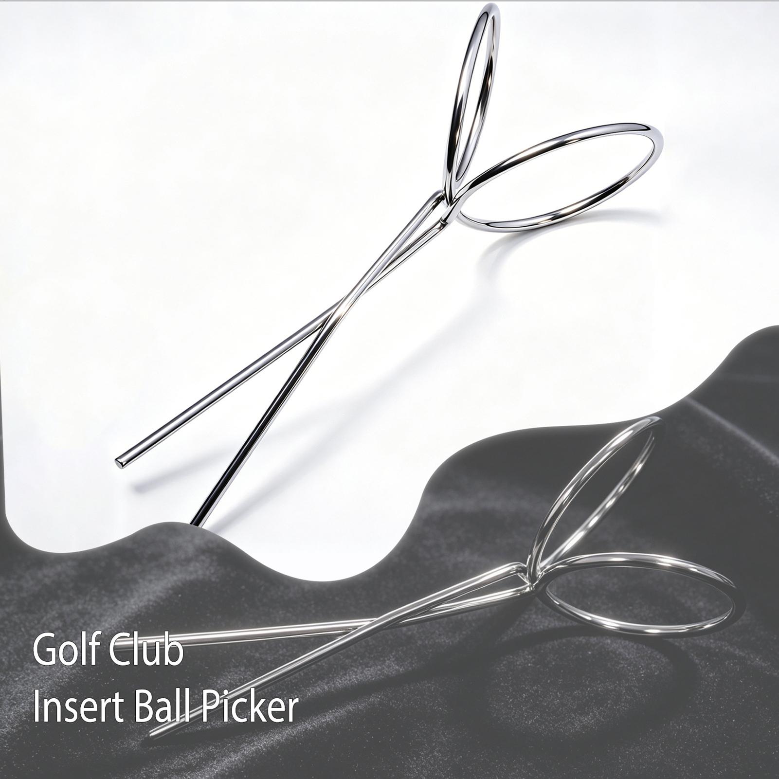 Golf Putter - ゴルフボールグラバー 軽量挿入式ピッカー ステンレスパターグリップ ボールレトリーバーボール 女性用 初心者アスリート用