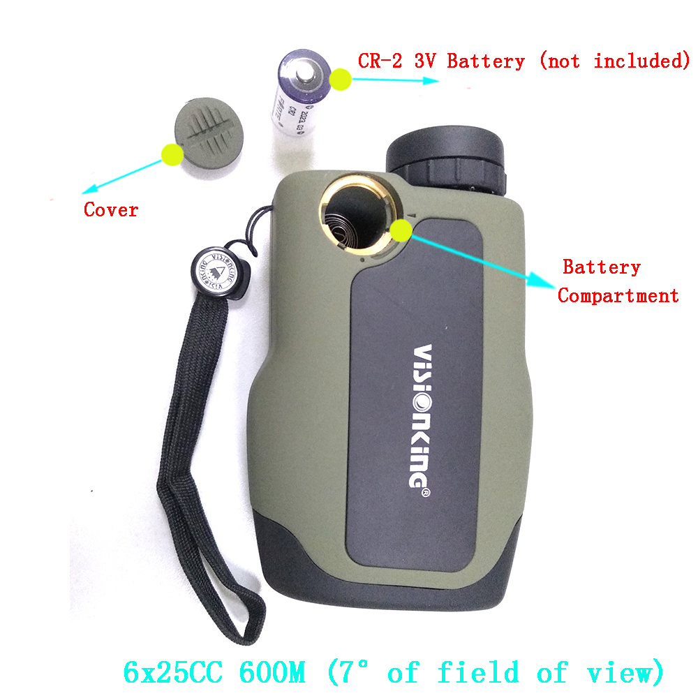 ビジョンキング高精度6x25レーザー距離計高さ角度測定600 - Golf Rangefinder のレビューと価格