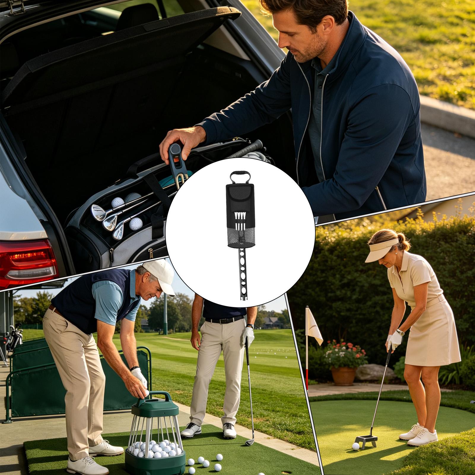 ゴルフボール用シャガーバッグ 取り外し可能 大容量 ナイロン - Golf Bag のレビューと価格