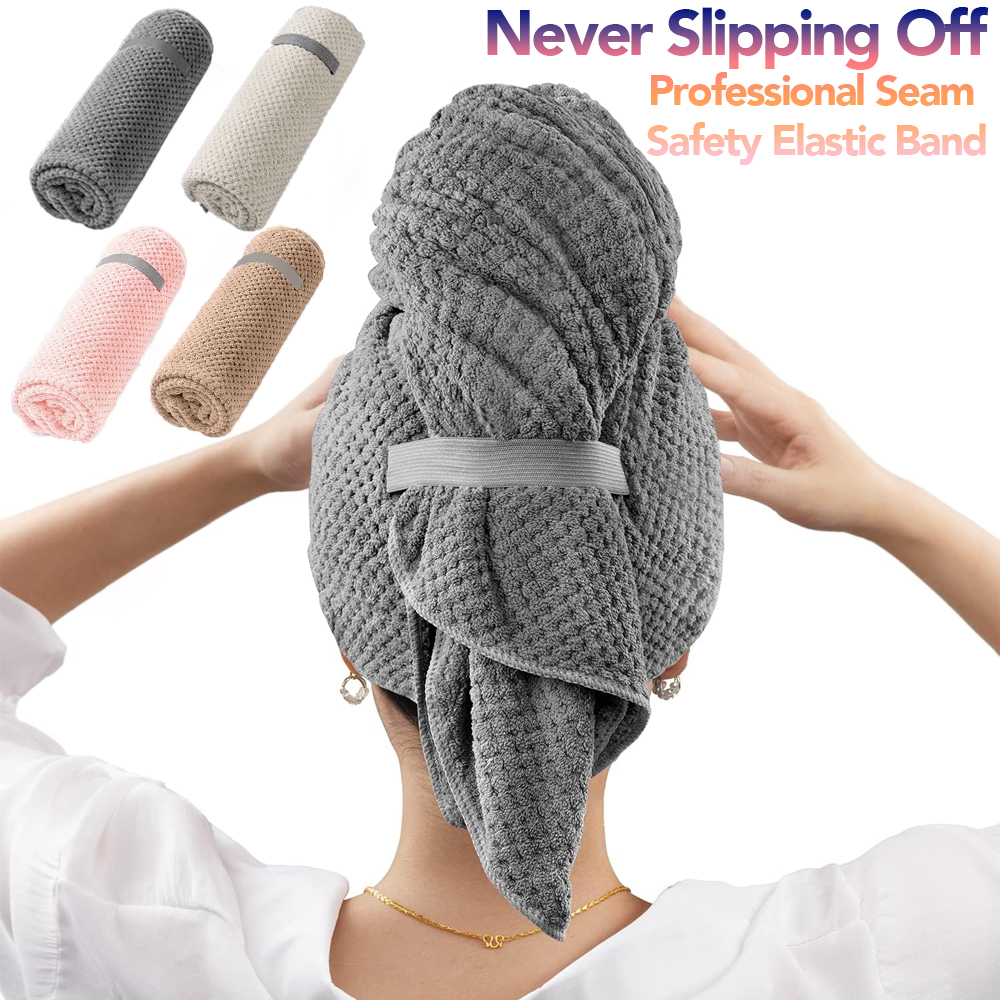 マイクロファイバーヘアタオル特大ラップ速乾性ヘアタオルラップ - Golf Towel のレビューと価格