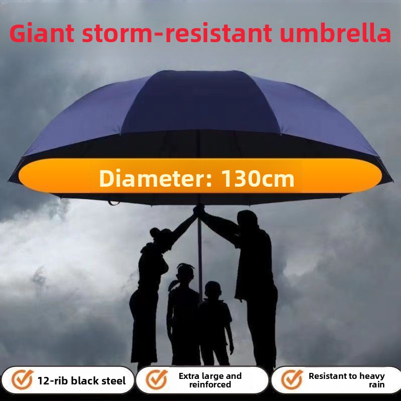 特大50cm傘 UVカット ブラックグルー日よけ傘 厚手0本 - Golf Umbrella Large のレビューと価格