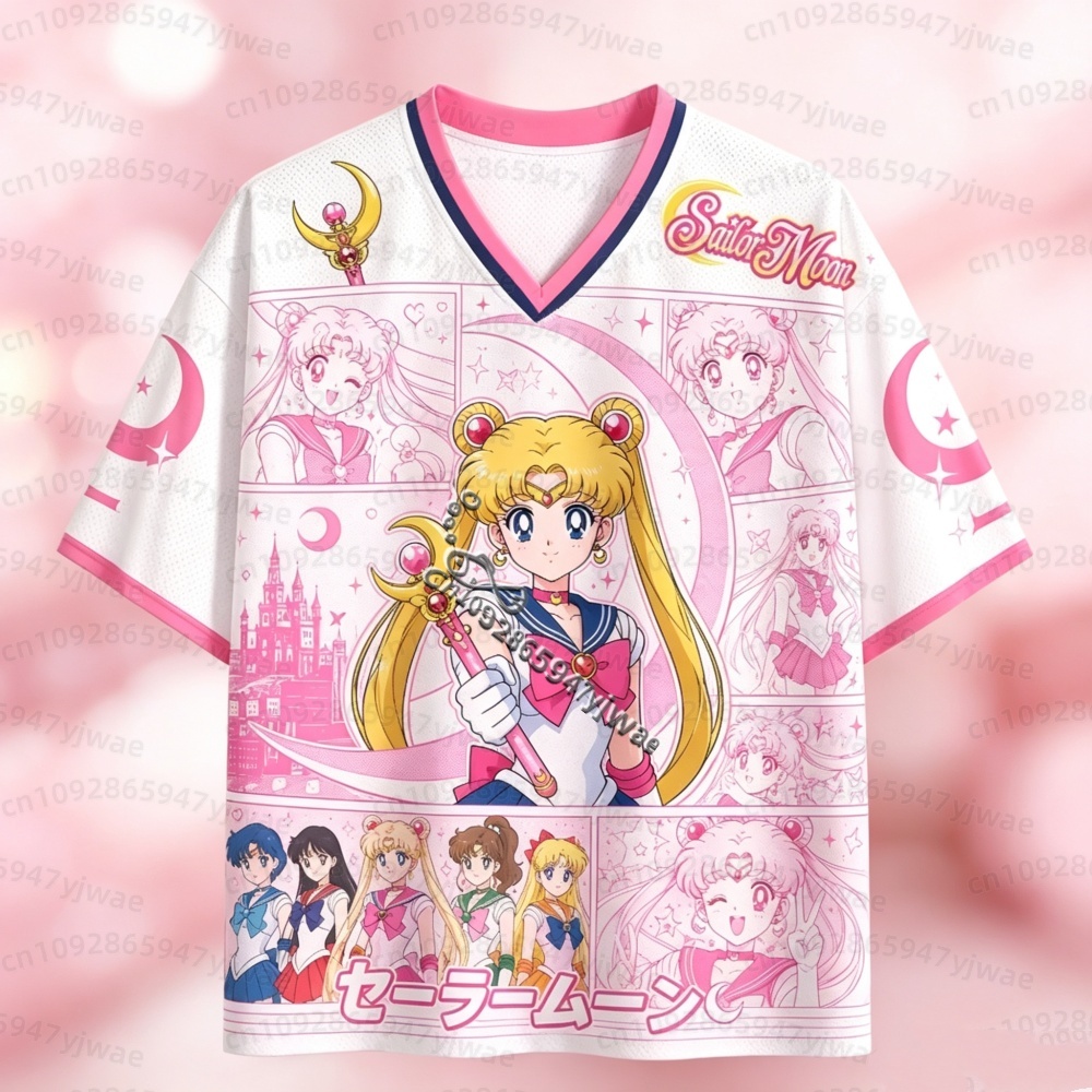 26 セーラームーン アニメ メッシュジャージ Tシャツ 月 - Golf Tees のレビューと価格