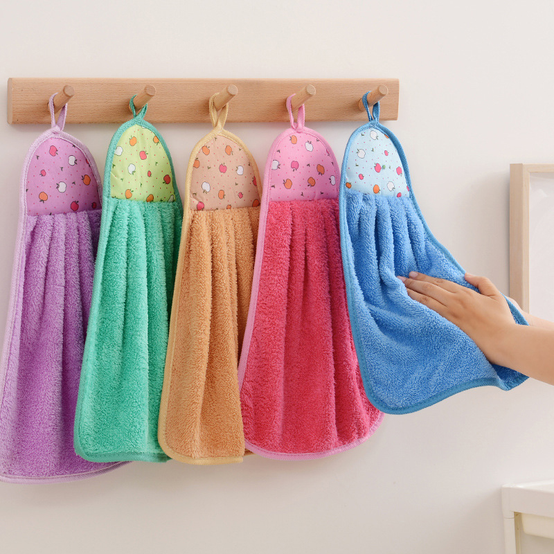 4 個の小さなハンドタオルキッチンバスルーム用コーラルベルベ - Golf Towel のレビューと価格