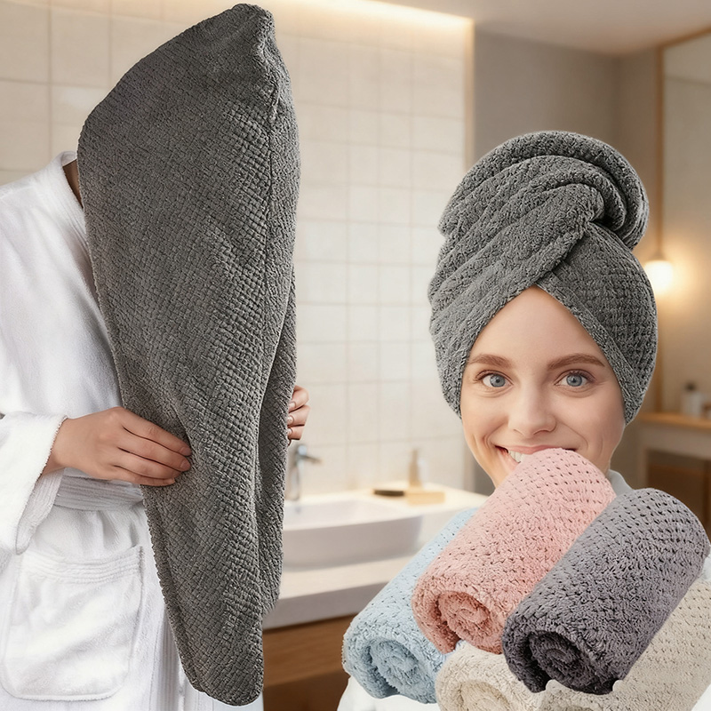 女性用ドライヘアタオル（ドライヘアキャップ） - コーラルフ - Golf Towel のレビューと価格