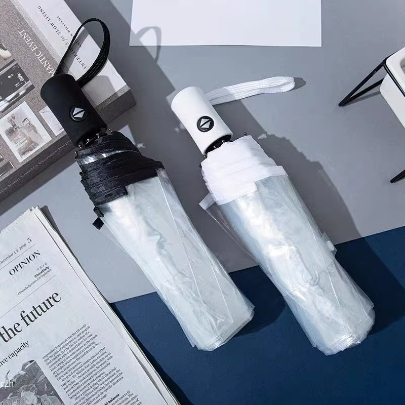 1pc-韓国透明傘折りたたみ自動開閉傘森三つ折り学生用晴雨兼 - Golf Umbrella Large のレビューと価格