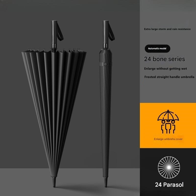 24本骨の長柄傘、拡大・厚み付け・強化・耐風性・耐久性のある - Golf Umbrella のレビューと価格