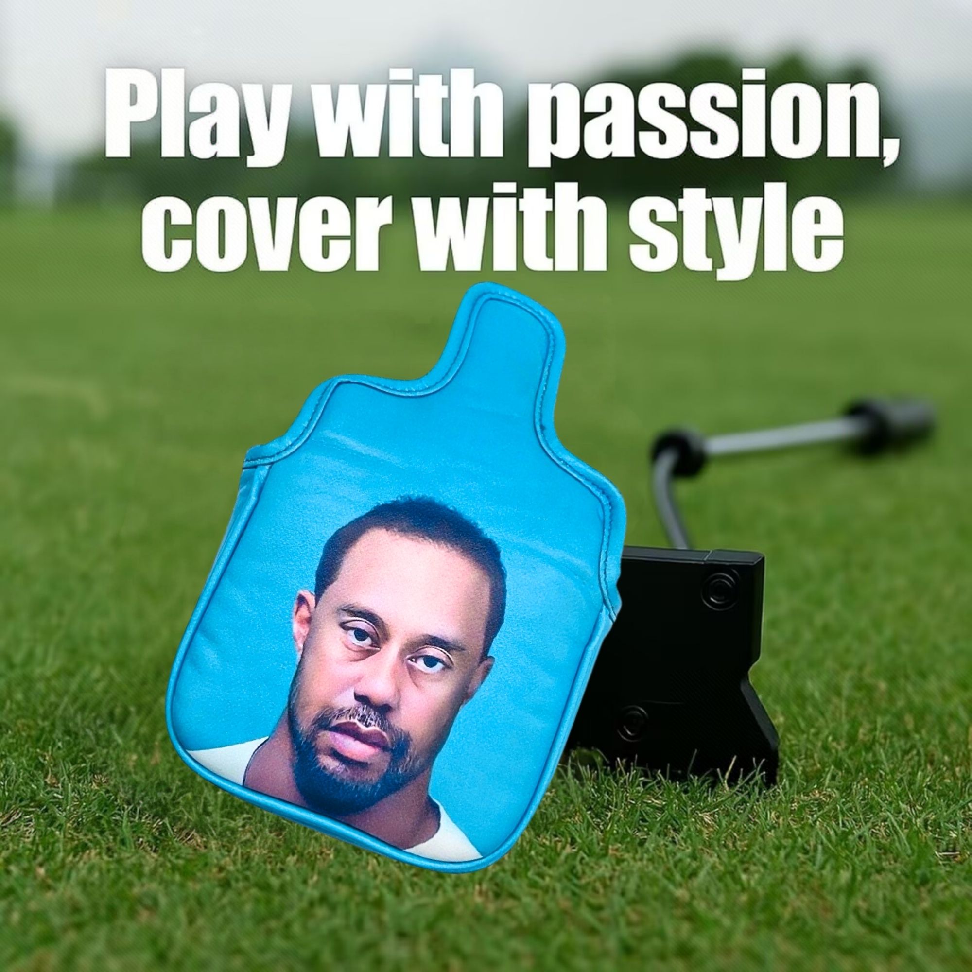 面白いゴルフマレットパターヘッドカバー ゴルフギフト、男性と - Golf Putter のレビューと価格